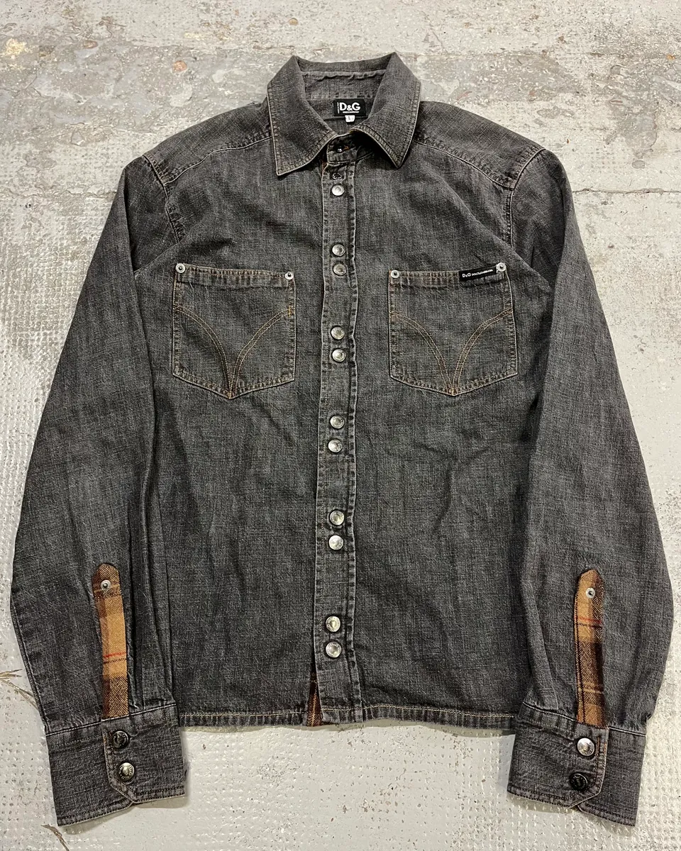 AW2003 Dolce & Gabbana Grey Denim Shirt