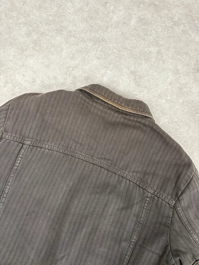 AW2003 Dolce & Gabbana Grey Faded Military Cargo Detachable Jacket - Image 7