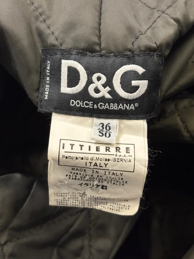 AW2003 Dolce & Gabbana Hip Hop Fur Hooded Detachable Sleeves White Jacket - Image 11