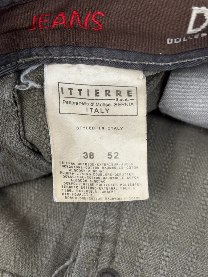 AW2003 Dolce & Gabbana Khaki Green Zip Utility Shorts - Image 12
