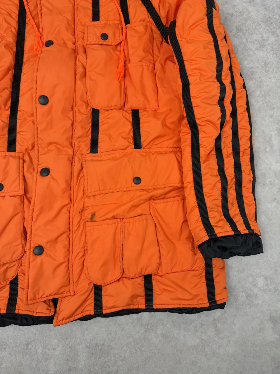 AW2003 Dolce & Gabbana Orange & Black Lined Ultra Hooded - Image 13