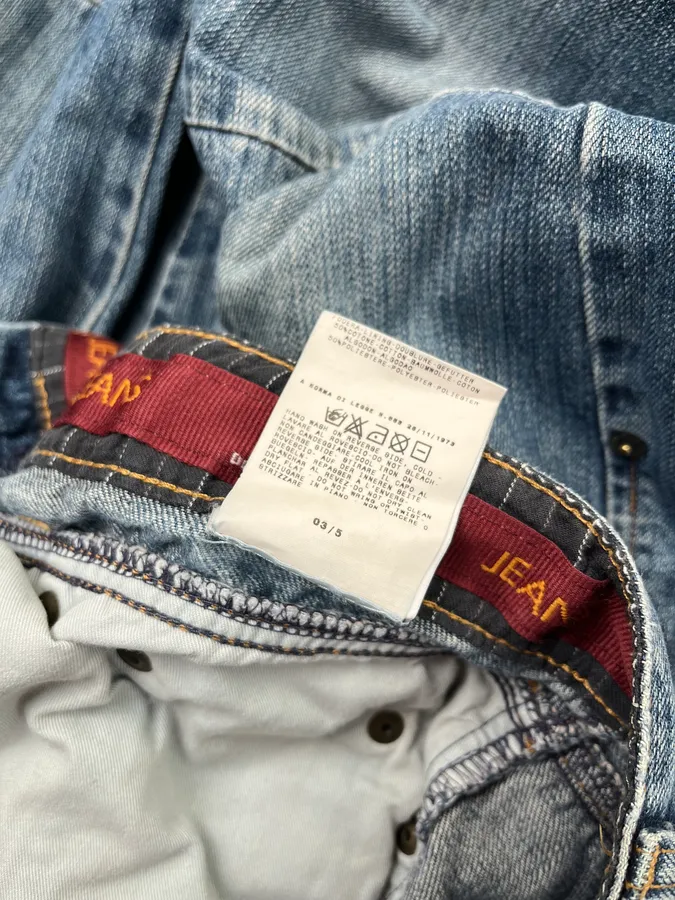 AW2003 Dolce & Gabbana Restructured Blue Denim Jeans - Image 13