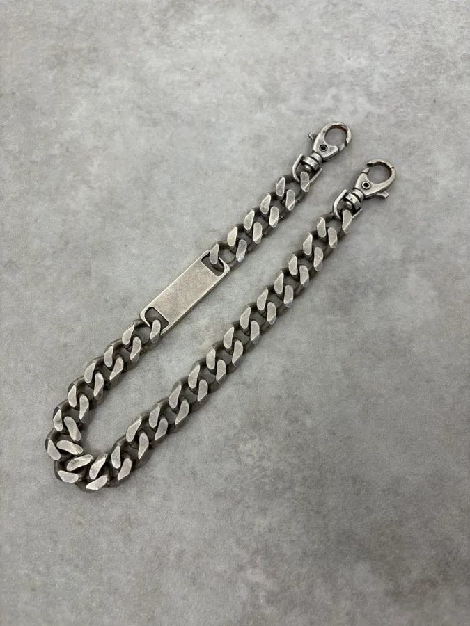 AW2003 Dolce & Gabbana Stainless Steel Cuban Wallet Chain - Image 3