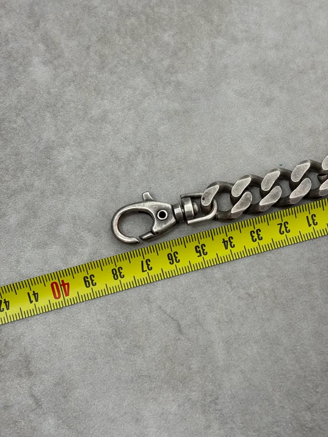 AW2003 Dolce & Gabbana Stainless Steel Cuban Wallet Chain - Image 5