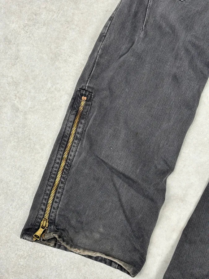 AW2003 Dolce & Gabbana Taupe Zip Waisted Jeans - Image 8