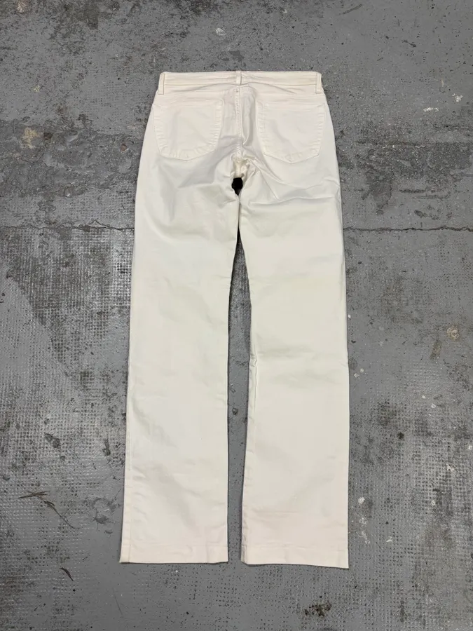 AW2003 Gianfranco Ferré Geometrical Embellished White Pants - Image 7