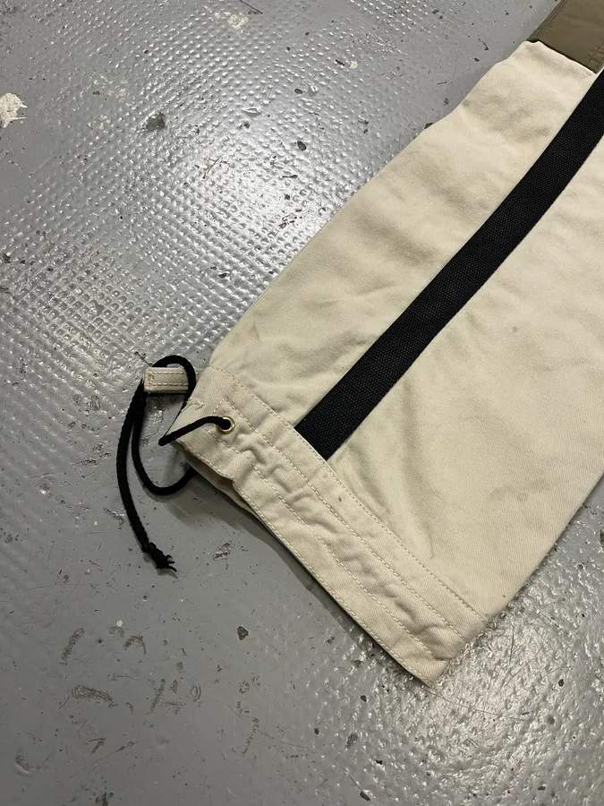 AW2003 Jean Paul Gaultier Bondage Beige Cargo Parachute Pants - Image 13