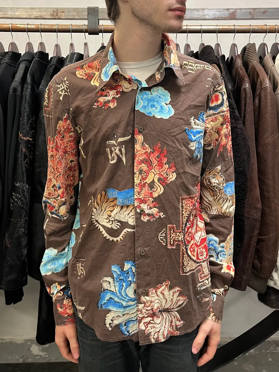 AW2003 Roberto Cavalli Astrology Asian Shirt - Image 2