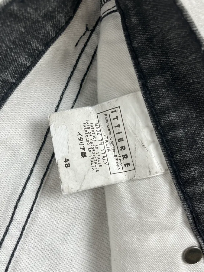 AW2004 Cavalli Grey Fire Flames Denim Jeans - Image 11