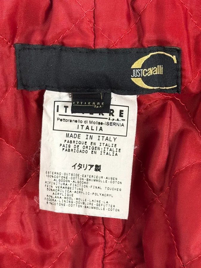 AW2004 Cavalli Navy Astro Bomber Jacket - Image 11
