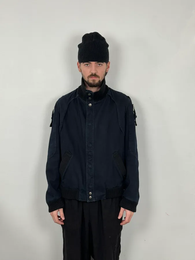 AW2004 Cavalli Navy Astro Bomber Jacket - Image 2