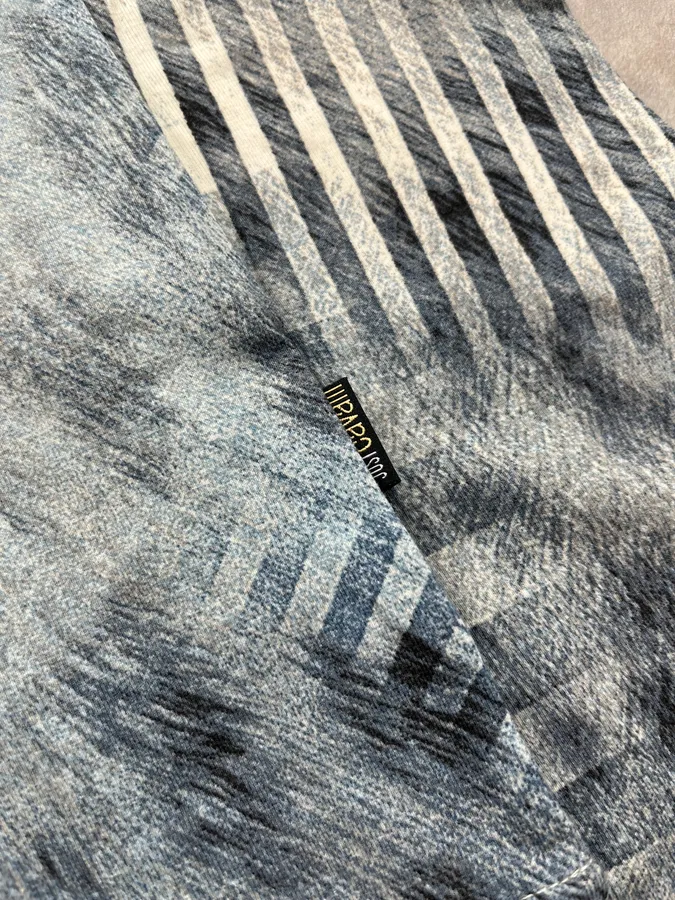 AW2004 Cavalli Stripes & Fur Effect Blue Longsleeve - Image 8
