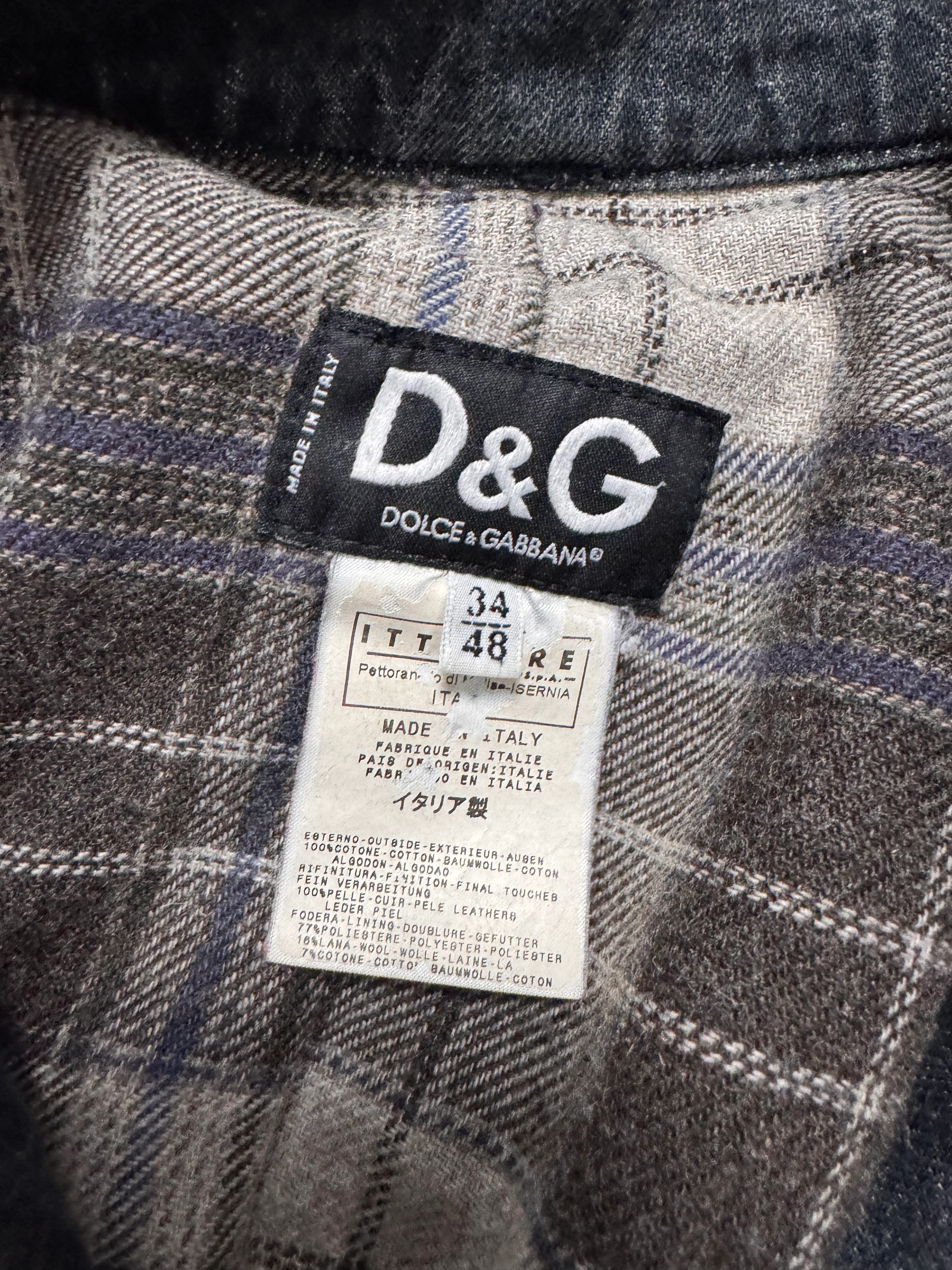 AW2004 Dolce & Gabbana Astro Biker Cafe Denim Jacket - Image 7