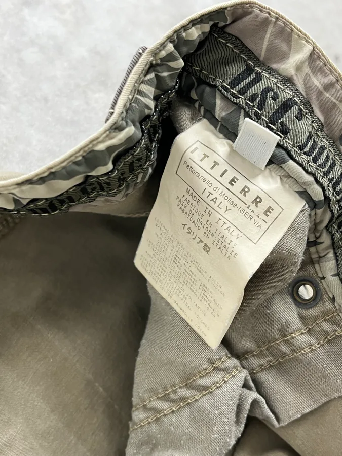 AW2004 Dolce & Gabbana Beige Aviator Parachute Cargo Pants - Image 11