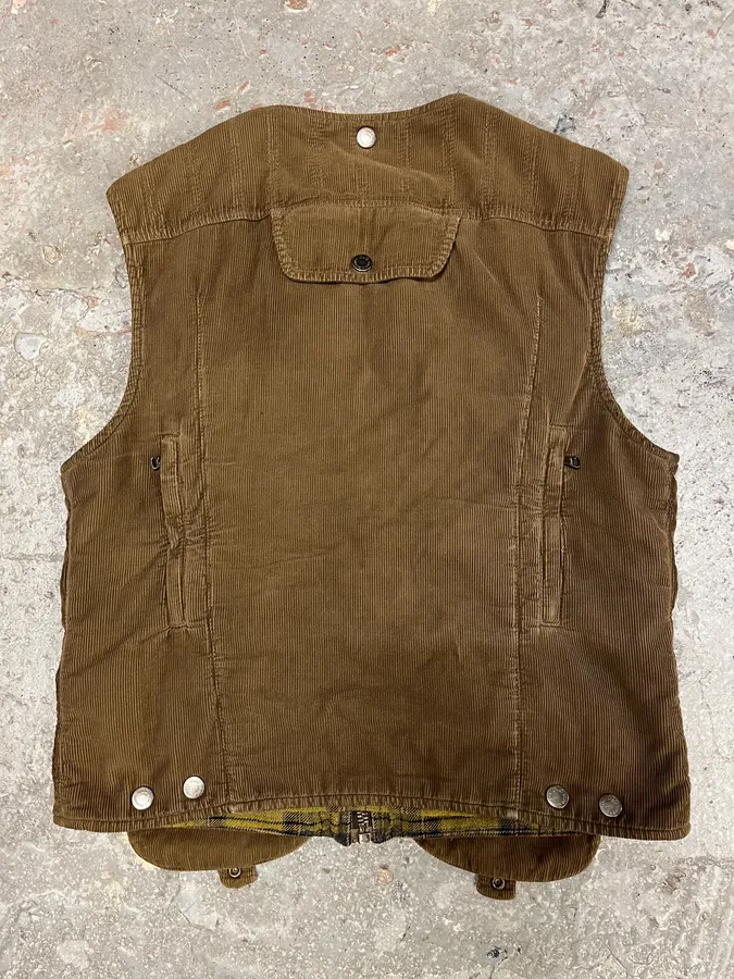 AW2004 Dolce & Gabbana Brown Cargo Utility Vest - Image 4