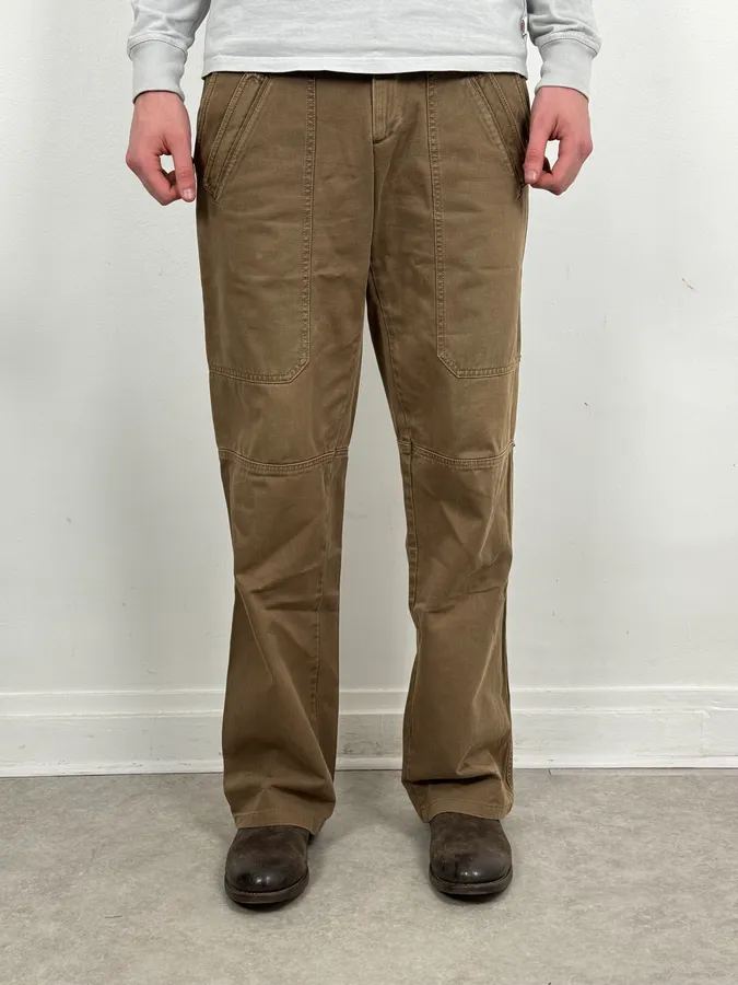 AW2004 Dolce & Gabbana Brown Utility Straight Cozy Pants - Image 2