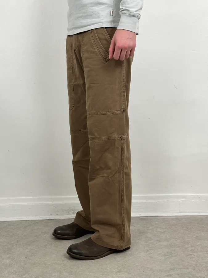 AW2004 Dolce & Gabbana Brown Utility Straight Cozy Pants - Image 3