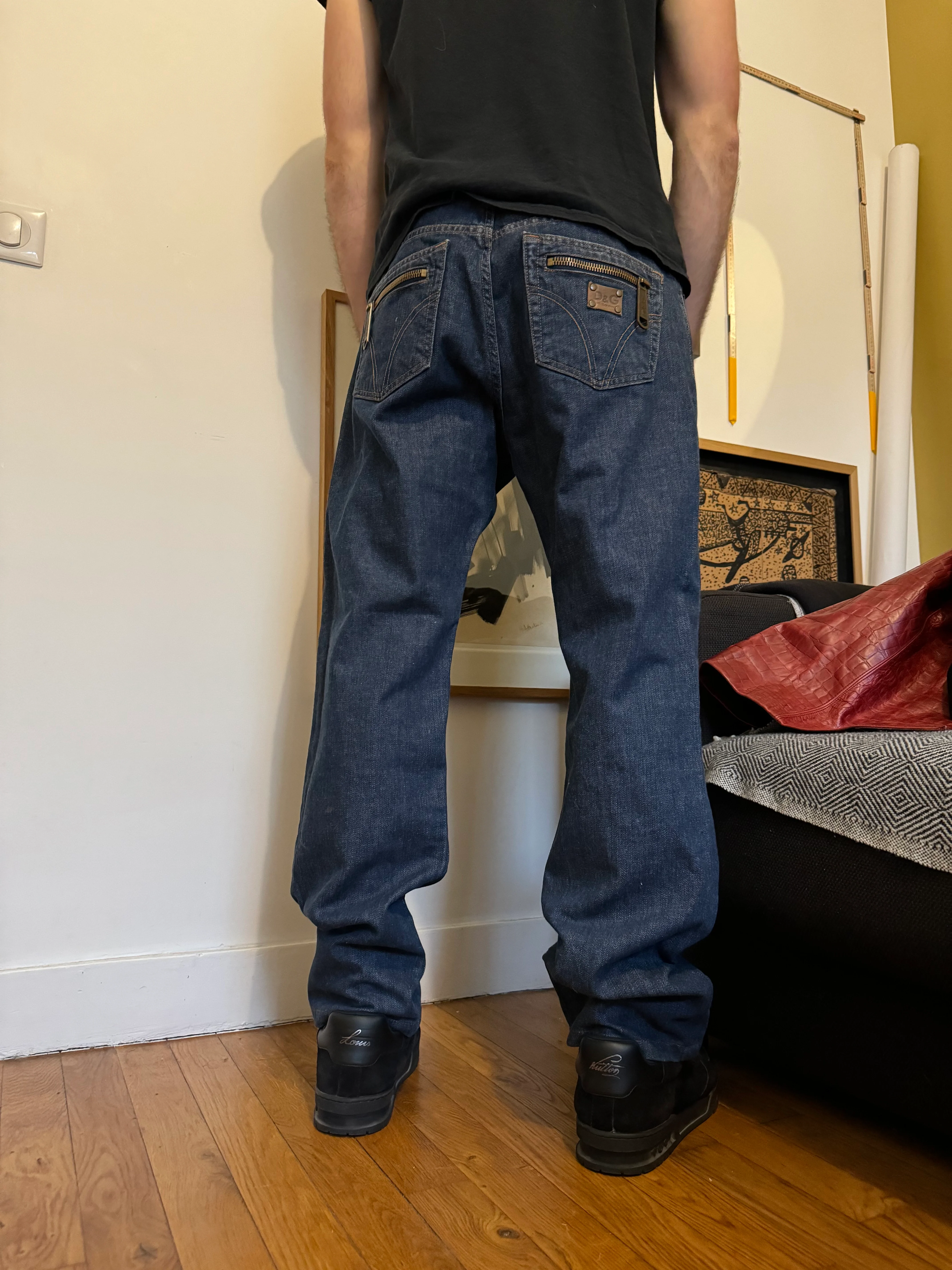 AW2004 Dolce & Gabbana Brut Denim Jeans - Image 3