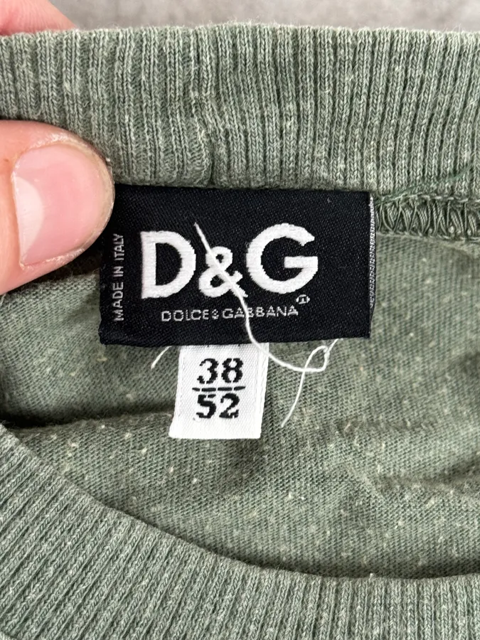 AW2004 Dolce & Gabbana Bull Spain Olive Green Longsleeves - Image 10
