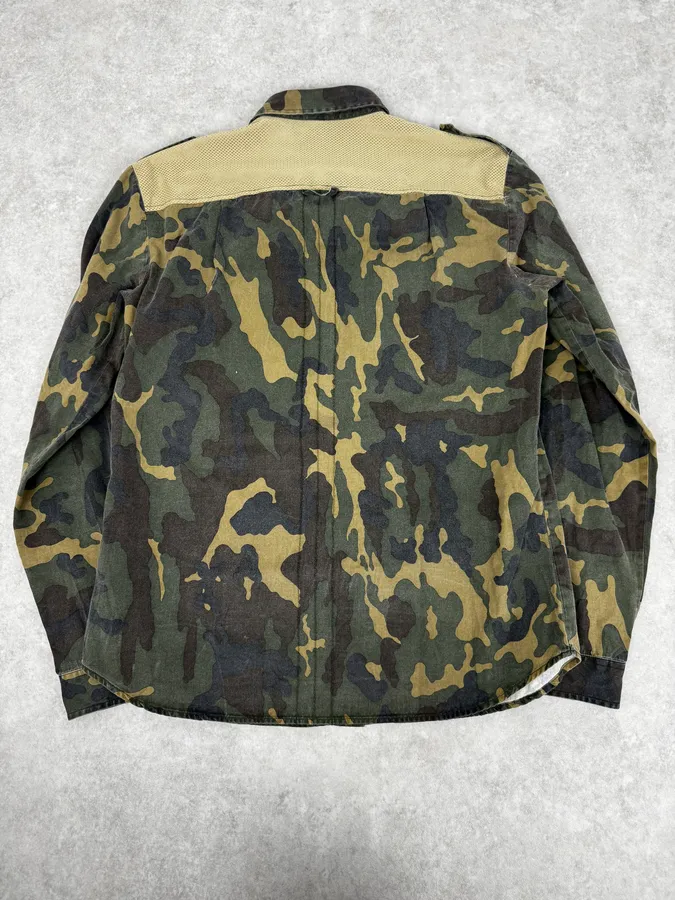 AW2004 Dolce & Gabbana Camo Khaki Cargo Shirt - Image 4