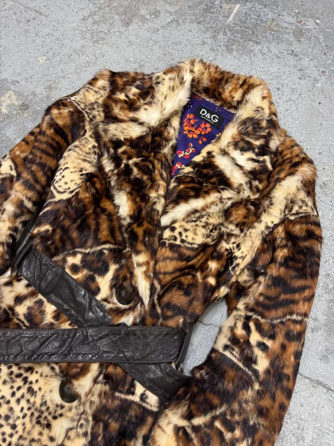 AW2004 Dolce & Gabbana Fur Royal Long Jacket - Image 6