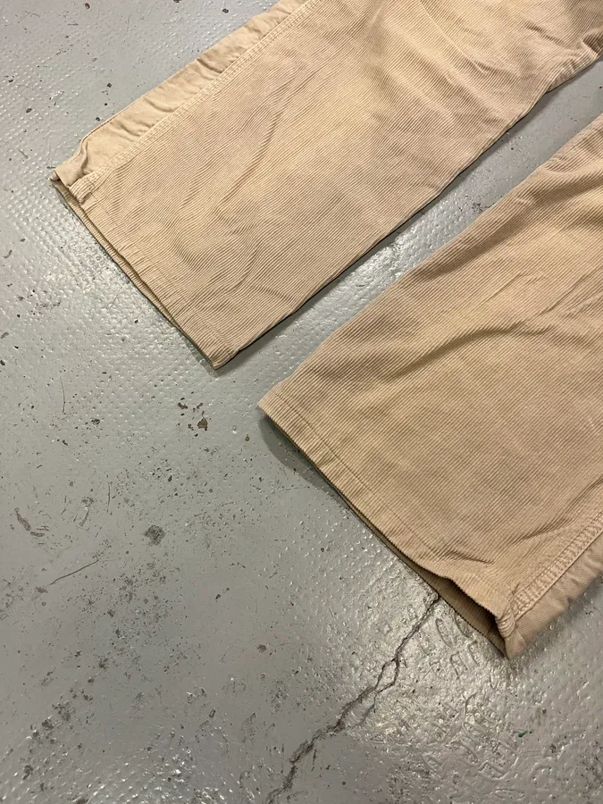 AW2004 Dolce & Gabbana Multi-Pocket Corduroy Beige Cargo Pants - Image 7