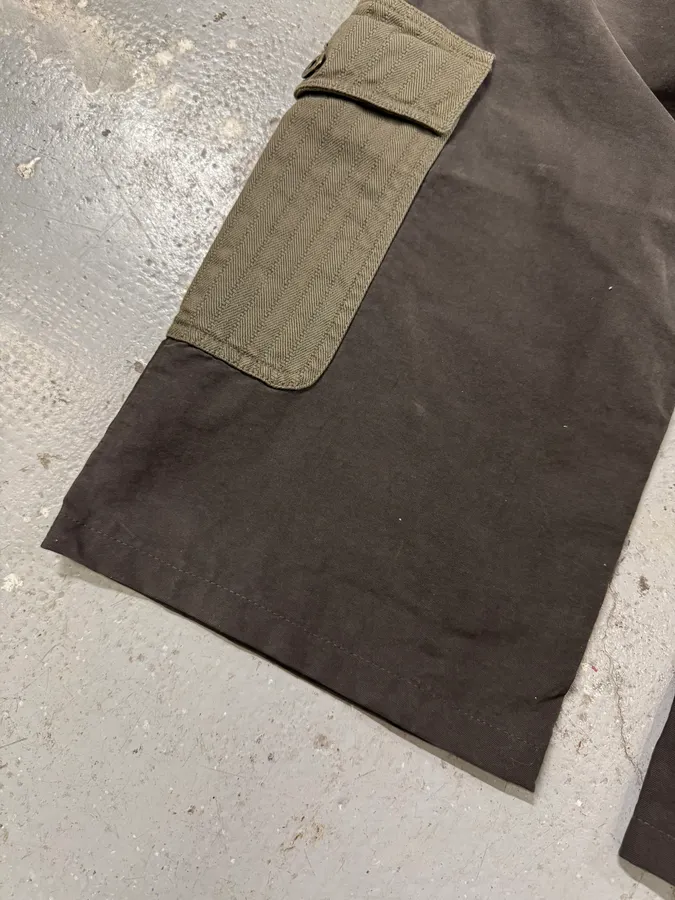 AW2004 Dolce & Gabbana Multi Zip Detachable Olive Utility Cargo Pants - Image 7