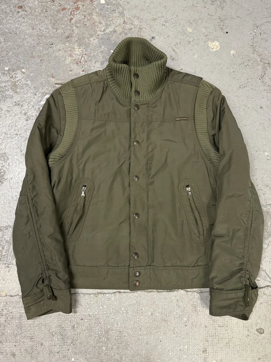 AW2004 Dolce & Gabbana Olive Aviator Bomber Jacket