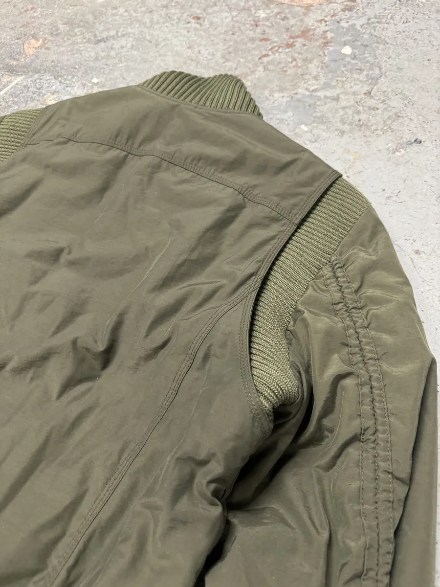 AW2004 Dolce & Gabbana Olive Aviator Bomber Jacket - Image 13