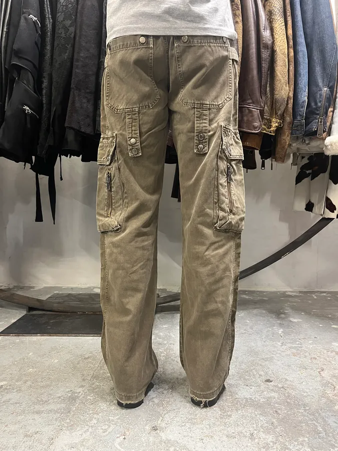 AW2004 Dolce & Gabbana Olive Cargo Utility Pants