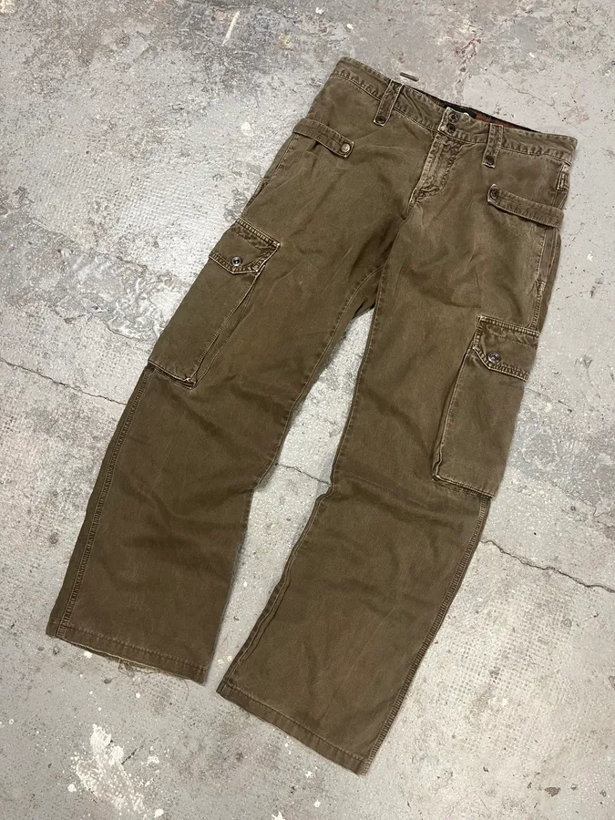 AW2004 Dolce & Gabbana Olive Cargo Utility Pants - Image 6