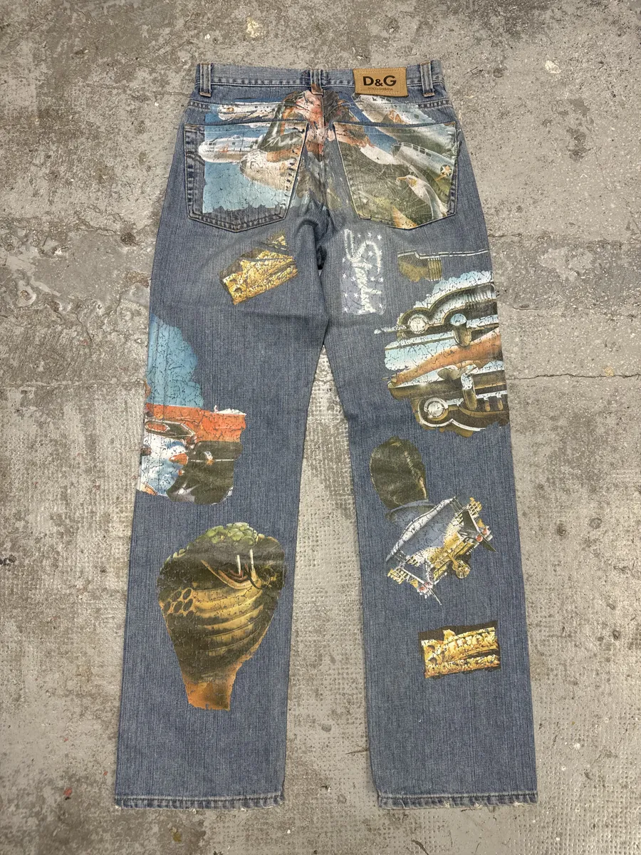 AW2004 Dolce & Gabbana Pins Extra Rare Denim Jeans - Image 9