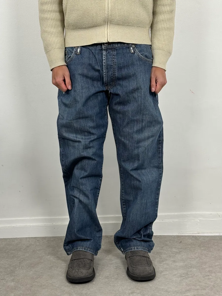 AW2004 Dolce & Gabbana Poem Blue Denim Jeans - Image 2