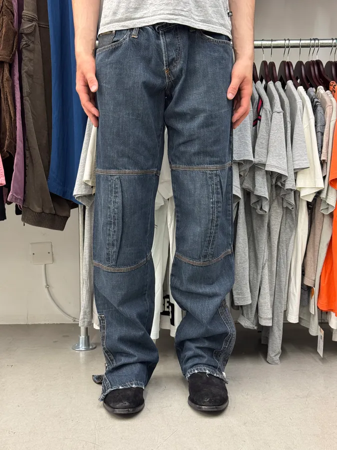AW2004 Dolce & Gabbana Utility Blue Denim Jeans - Image 2