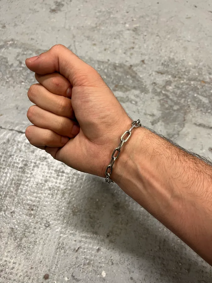 AW2004 Gucci Catena Grey Chain Bracelet - Image 2