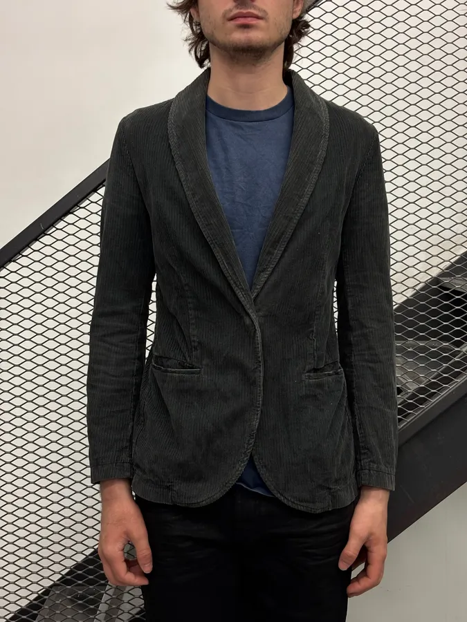 AW2004 Maison Martin Margiela Corduroy Single-Breasted Blazer Jacket - Image 2