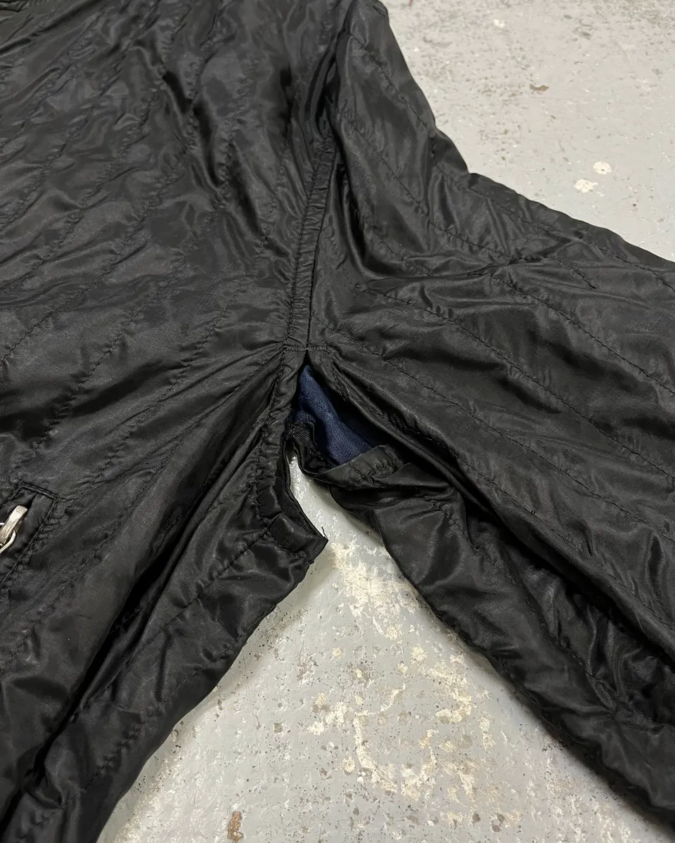 AW2004 Prada Black Nylon Bomber Jacket - Image 7