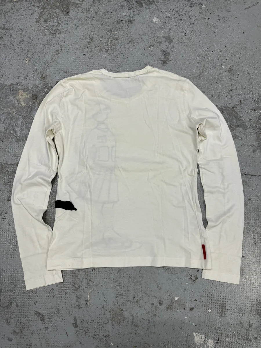 AW2004 Prada Linea Rossa Women White Longsleeves - Image 2