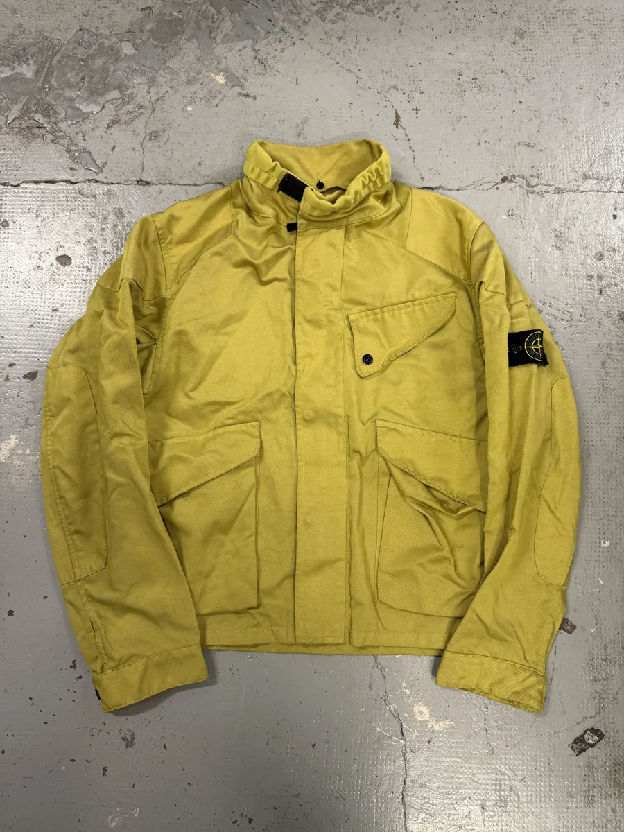 AW2004 Stone Island Yellow Lino Flax Jacket