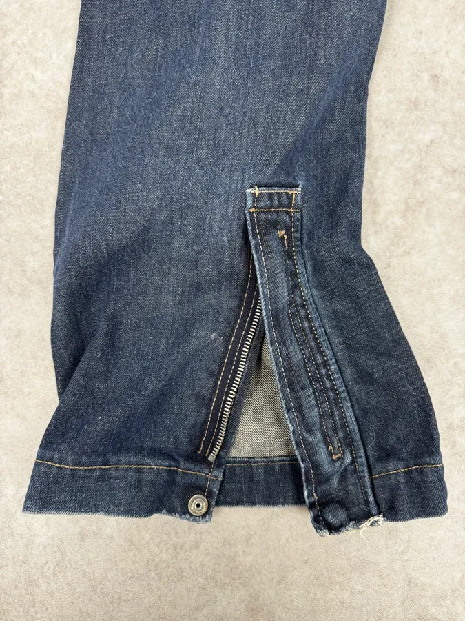 AW2005 Armani Blue Faded Cargo Denim - Image 11