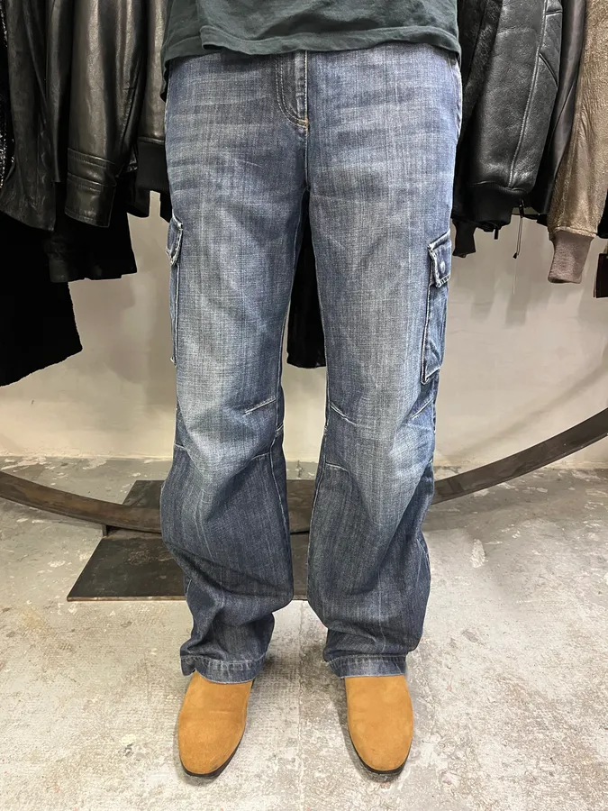 AW2005 Armani Cargo Denim Jeans - Image 3
