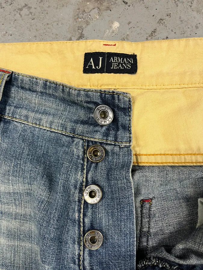 AW2005 Armani Electric Faded Blue Denim Jeans - Image 8