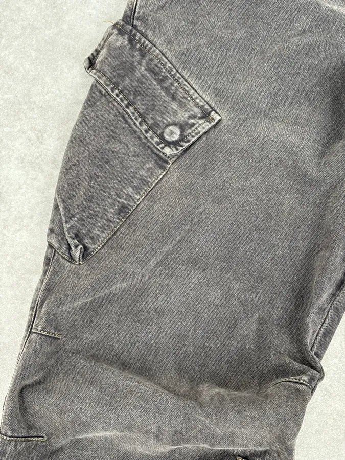 AW2005 Armani Grey Utility Cargo Pants - Image 12