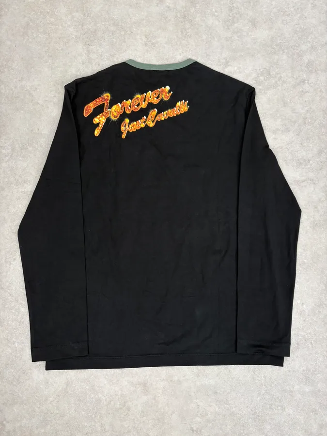 AW2005 Cavalli Black Star Longsleeve T-Shirt - Image 6