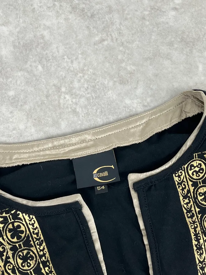 AW2005 Cavalli Black Tunisian Henley - Image 8