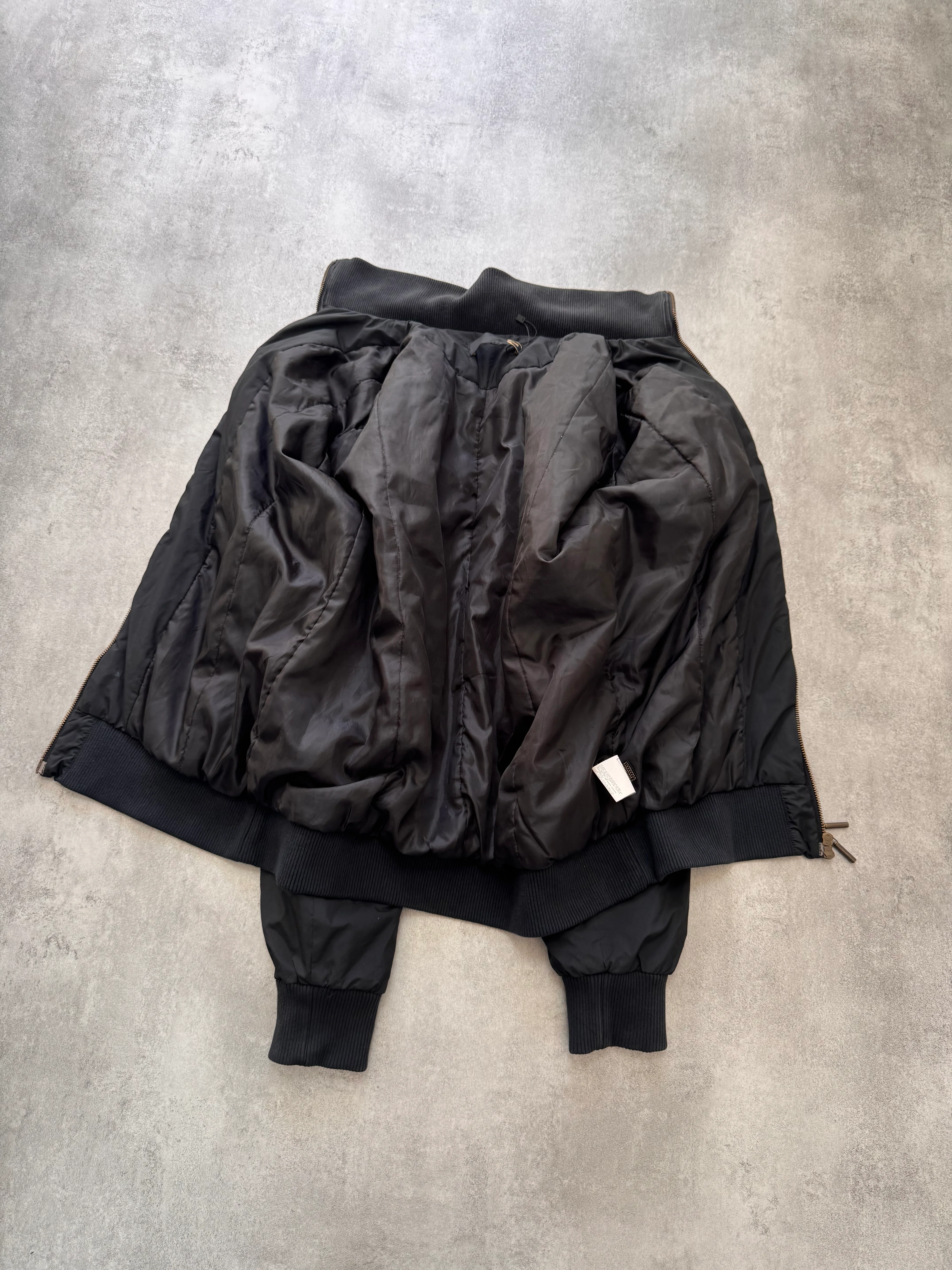 AW2005 Cavalli Cargo Gun Black Utility Bomber Jacket (M/L) - Image 4