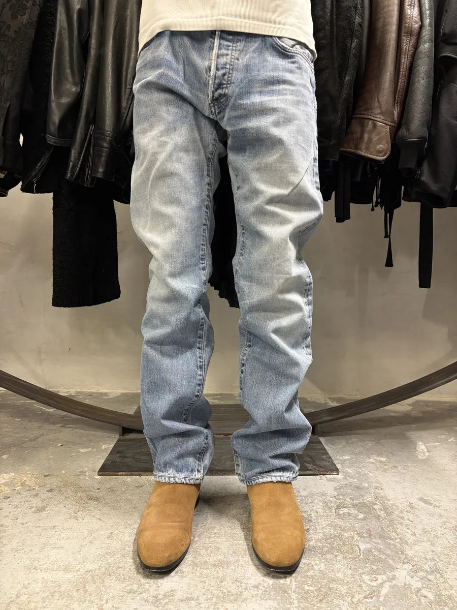 AW2005 Dior by Hedi Slimane Blue Denim Jeans - Image 3