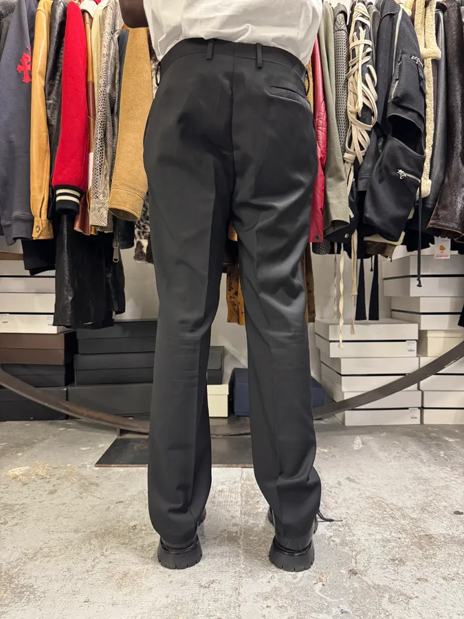 AW2005 Dior Homme Black Wool Tailored Pants by Hedi Slimane - Image 4