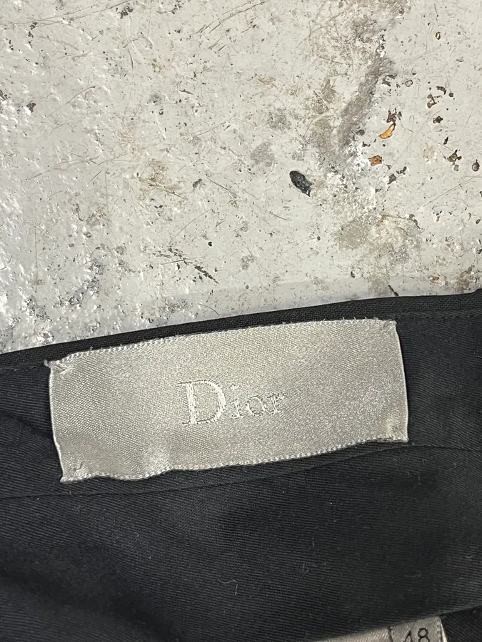 AW2005 Dior Homme Black Wool Tailored Pants by Hedi Slimane - Image 8