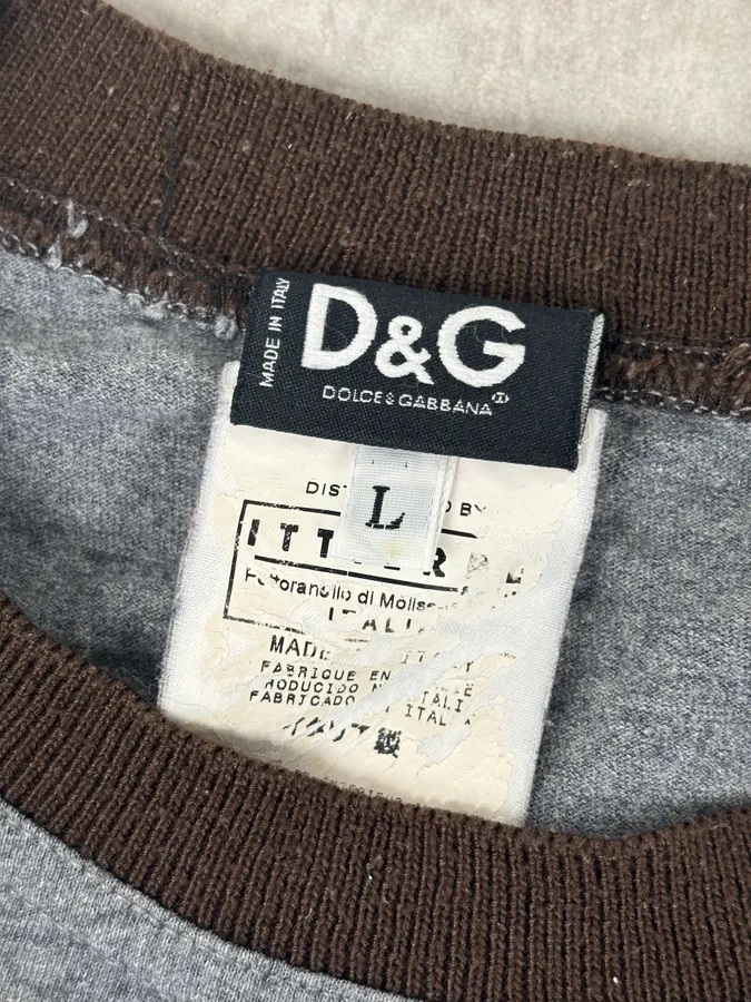 AW2005 Dolce & Gabbana Grey Cuddle Bear Longsleeve T-Shirt - Image 8